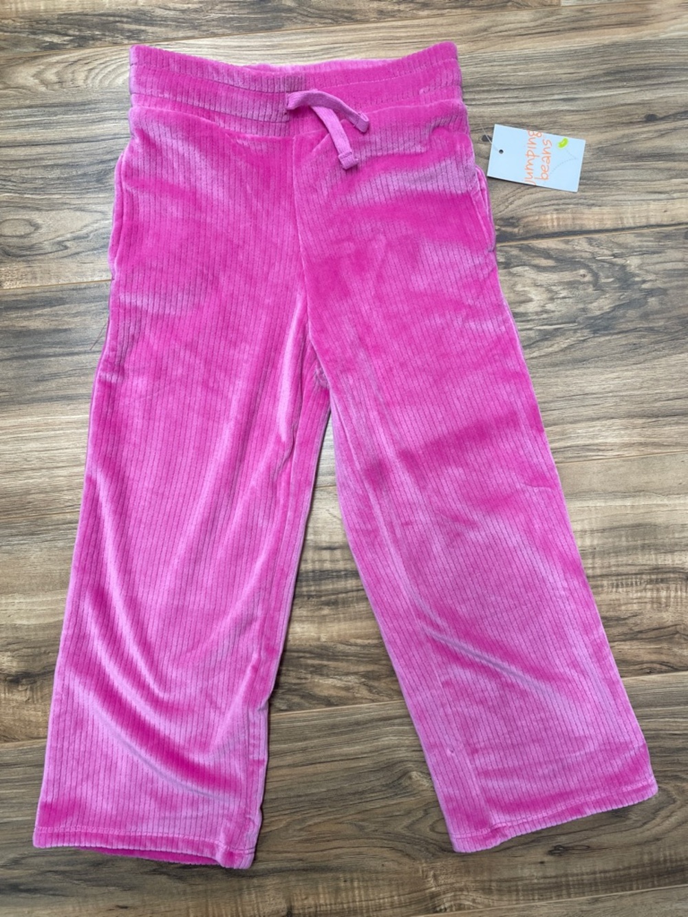 Girls' Pink Velour Pants Size 6
